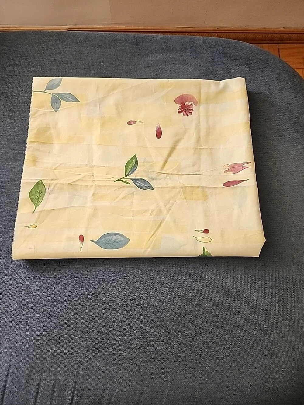 Vintage 80s  Crosscill Botanica Yellow Floral  Fabric L72